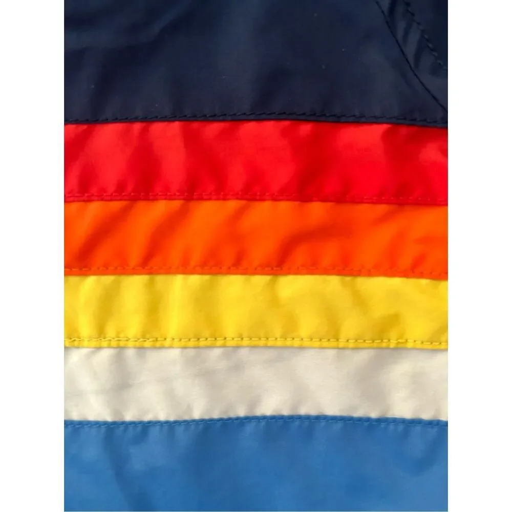 3/$30 BabyGAP Blue Multicolor Striped Outerwear Jacket Infant 0-6 Months